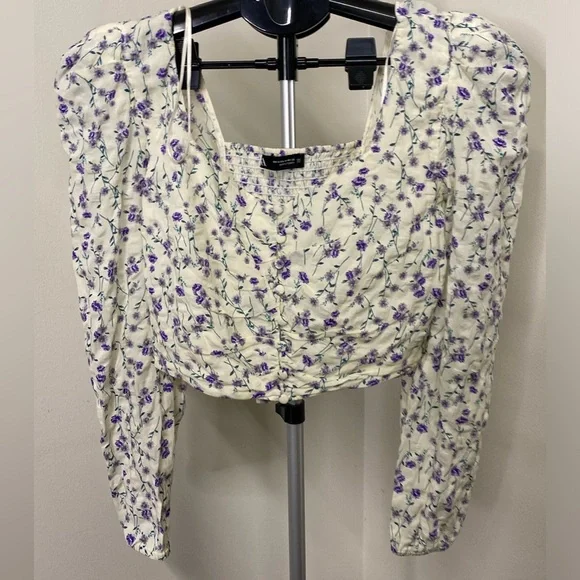 Zara purple floral top - Picture 5 of 6